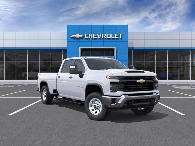 2026 Chevrolet Silverado 3500 HD WT in Summit White — front three-quarter view