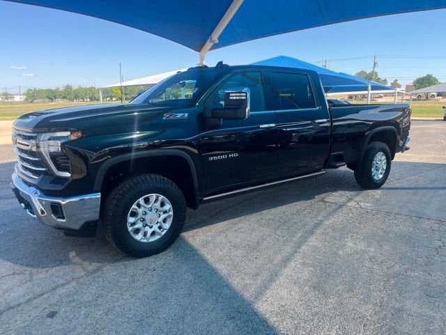 2024 Chevrolet Silverado 3500 HD LTZ in Black — front three-quarter view