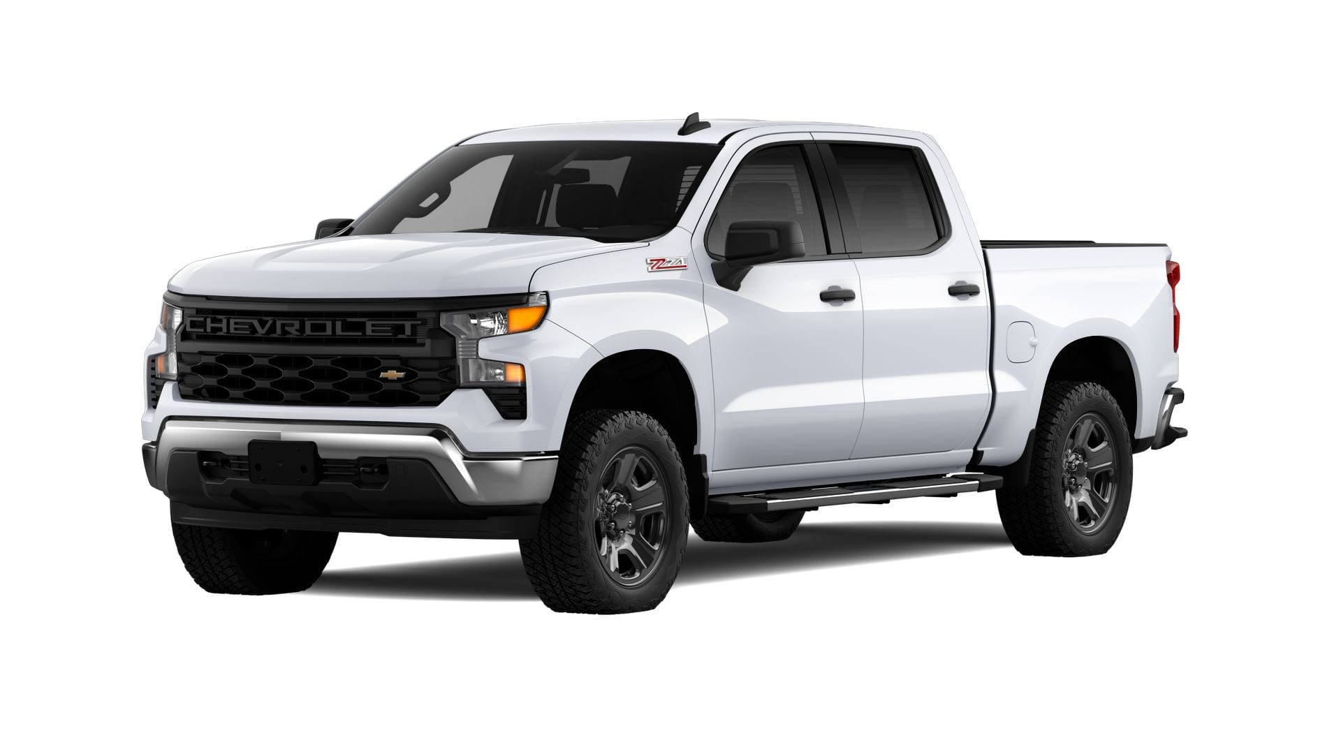 2026 Chevrolet Silverado 1500 WT in Summit White — front three-quarter view
