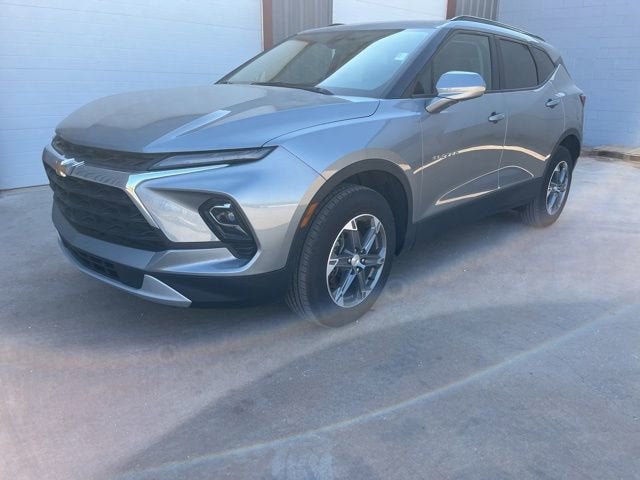 2024 Chevrolet Blazer 2LT in Sterling Gray Metallic — front three-quarter view