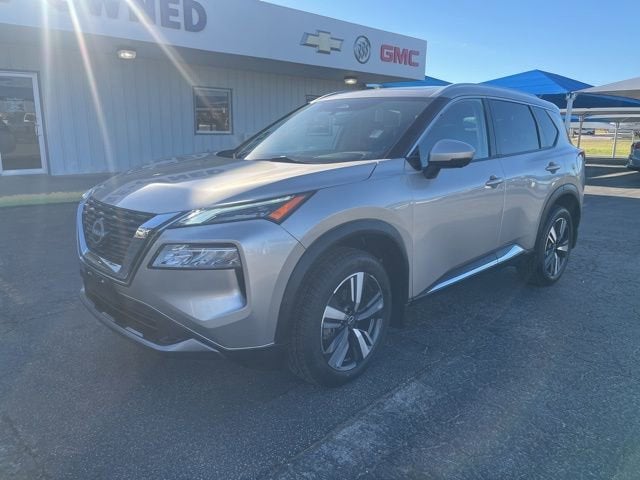 2023 Nissan Rogue SL FWD in Beige — front three-quarter view